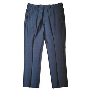 34x30.5 Armani Collezioni Italy Stretch Wool Dress Trousers Grey